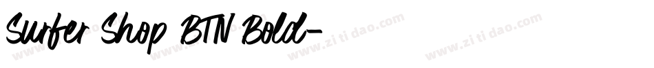 Surfer Shop BTN Bold字体转换